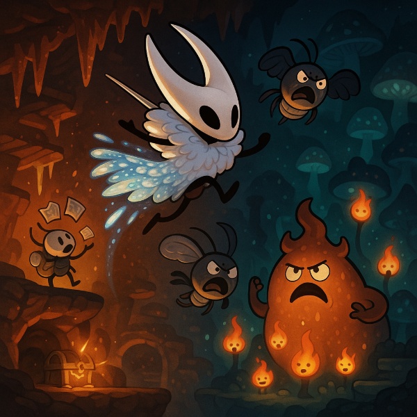 Обложка Hollow Knight: Silksong - Пески Карака и Трутовая чаща: как попасть, где искать секреты и какие награды получить