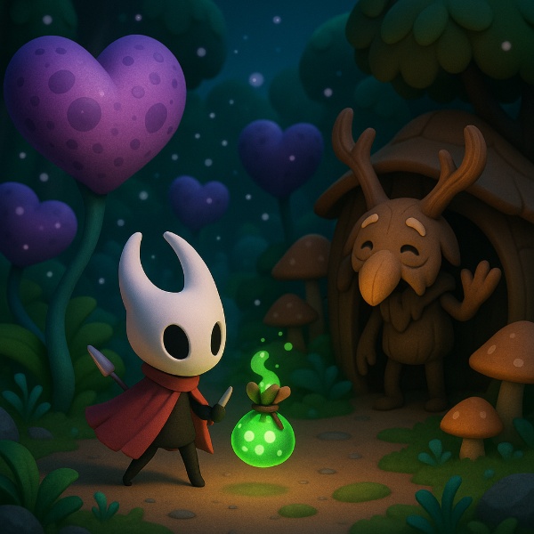 Обложка Hollow Knight: Silksong - Ритуал с полипами: все 6 сердец, как начать квест и получить награду