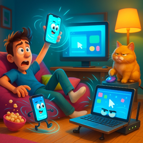 Обложка Телефон как компьютерная мышь: 4 лучших приложения для Android и iPhone + пошаговая настройка