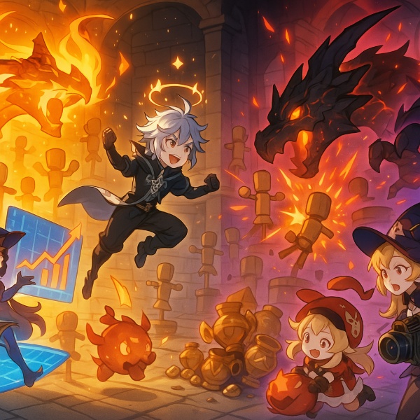 Обложка Дурин в Genshin Impact: полный гайд по светлой и тёмной форме — лучшие билды, оружие, артефакты и команды