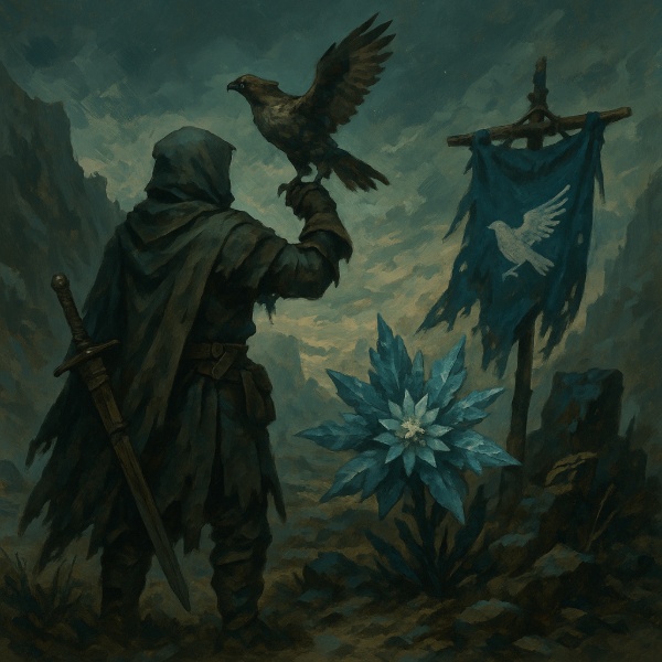 Обложка Of Ash and Steel - как вступить в Вольные Охотники: гайд по испытаниям соколов, Ледяному Лепестку и лоскуту знамени