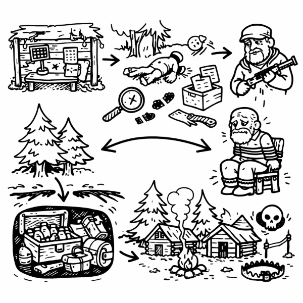 Обложка Как пройти «Поставщик самогона» в Of Ash and Steel: где найти улики, Радима и тайник лесорубов