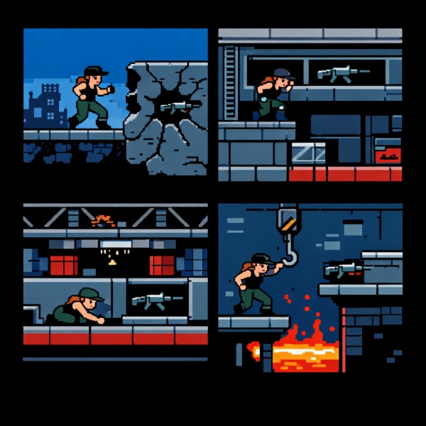 Обложка Terminator 2D: NO FATE - как найти все секретные винтовки на первых трёх уровнях (за Сару Коннор)