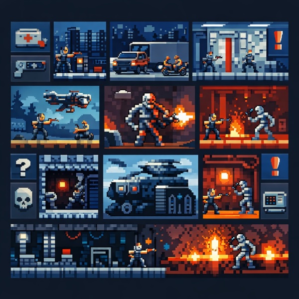 Обложка Полный гайд и прохождение Terminator 2D: No Fate - все уровни, боссы и секреты