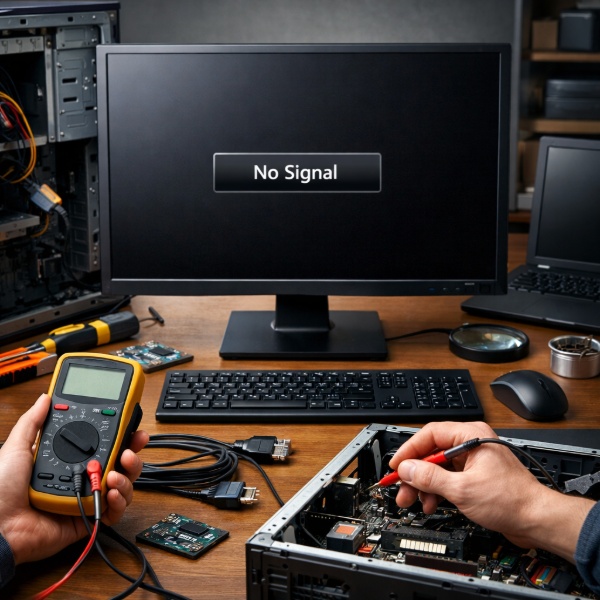 Обложка Монитор не включается или пишет «Нет сигнала»: пошаговая диагностика и решение