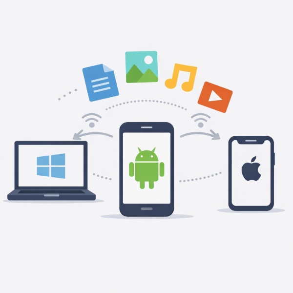 Обложка 7 способов передать файлы между Windows, Linux, MacOS, Android и iPhone: быстро, без потерь и даже без интернета