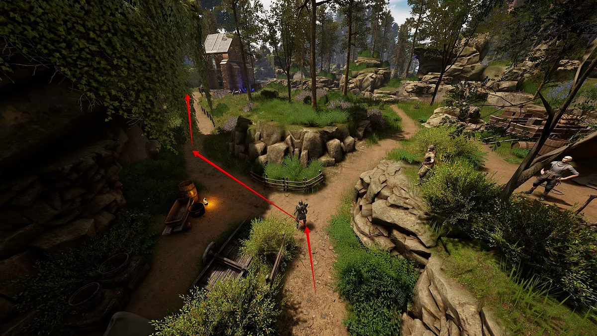 Фонарный столб на территории вольников