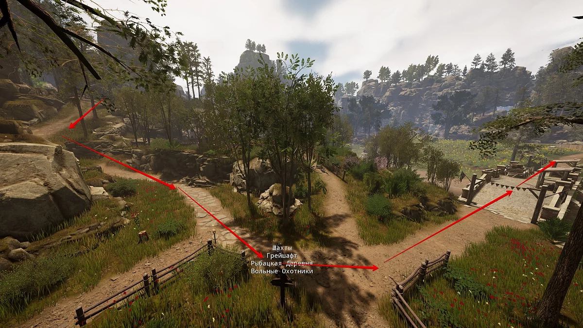 Руины слева от дороги, возможный дом героя за 300 золотых