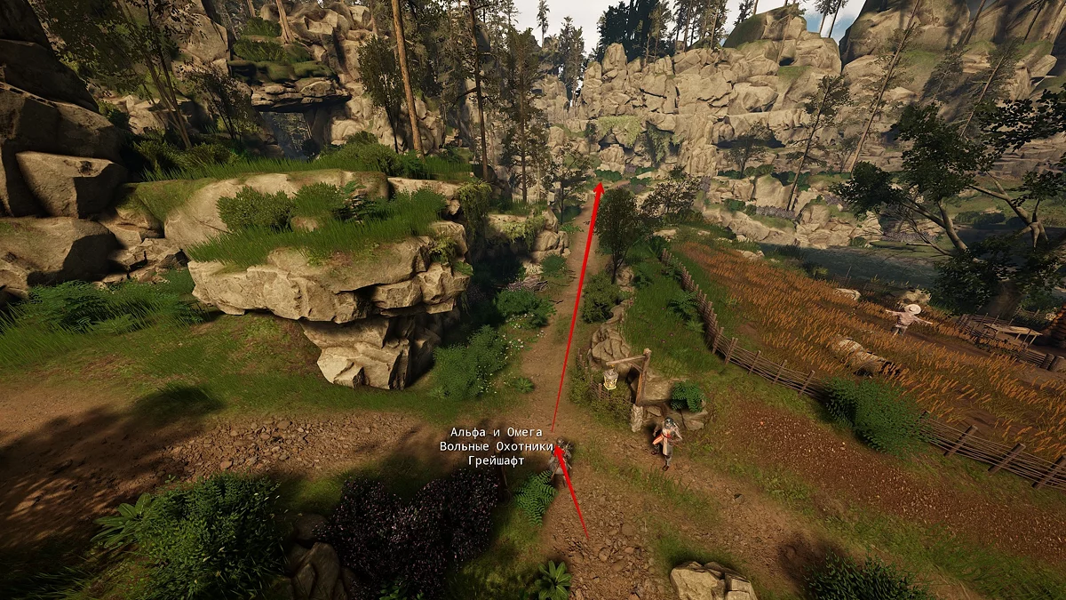 Переход между локациями Альфа и Омега и Вольные охотники