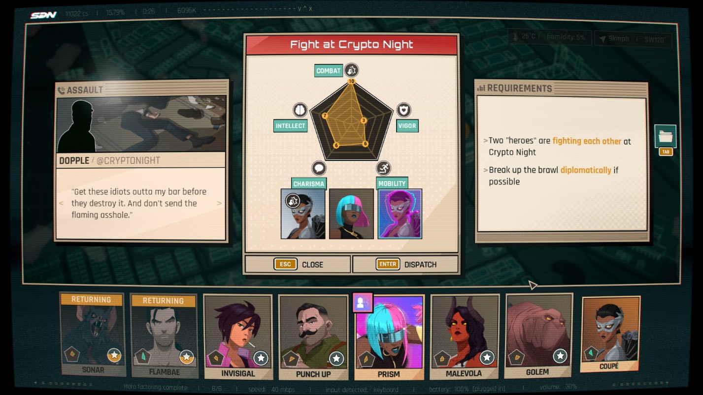 Активация способности Купе