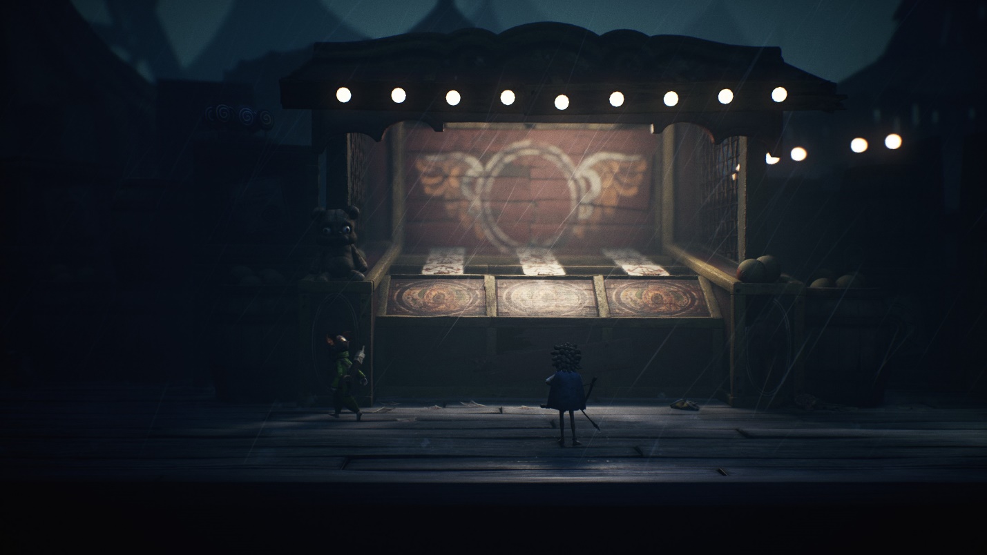 Достижение Мал да удал - стрельба по мишеням в тире главы Карнавал Little Nightmares 3