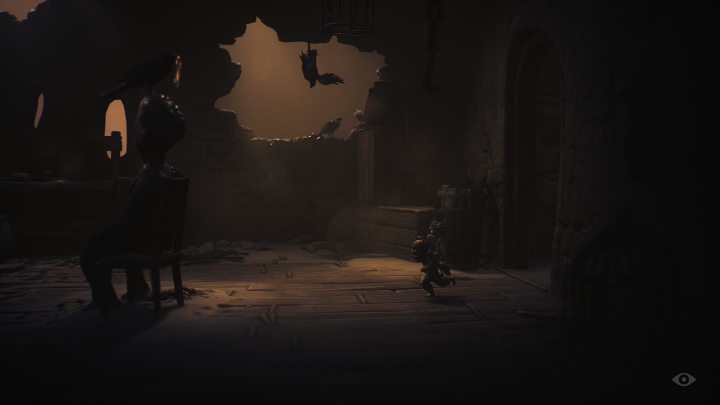 Достижение Не щёлкай клювом - стрельба по вороне из лука Малого в Little Nightmares 3