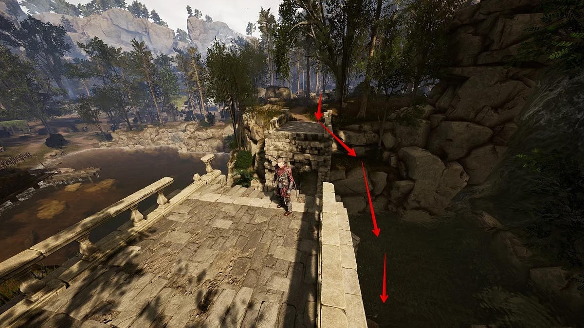 Встреча с торговцем Радимом на тропе у реки