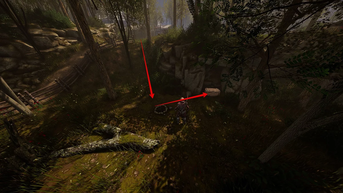 Сундук с 20 бутылками Ржонки в тайнике лесорубов