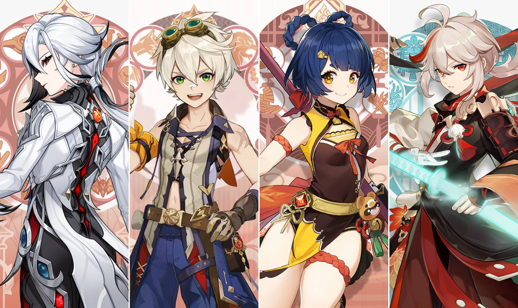 Моно-Пиро команда Арлекино с Беннетом, Сян Лин и Кадзухой в Genshin Impact