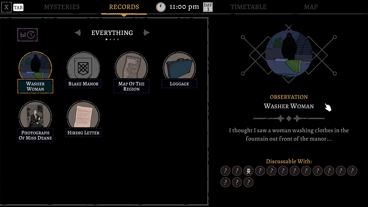 Появление призрачной фигуры у фонтана перед входом в особняк