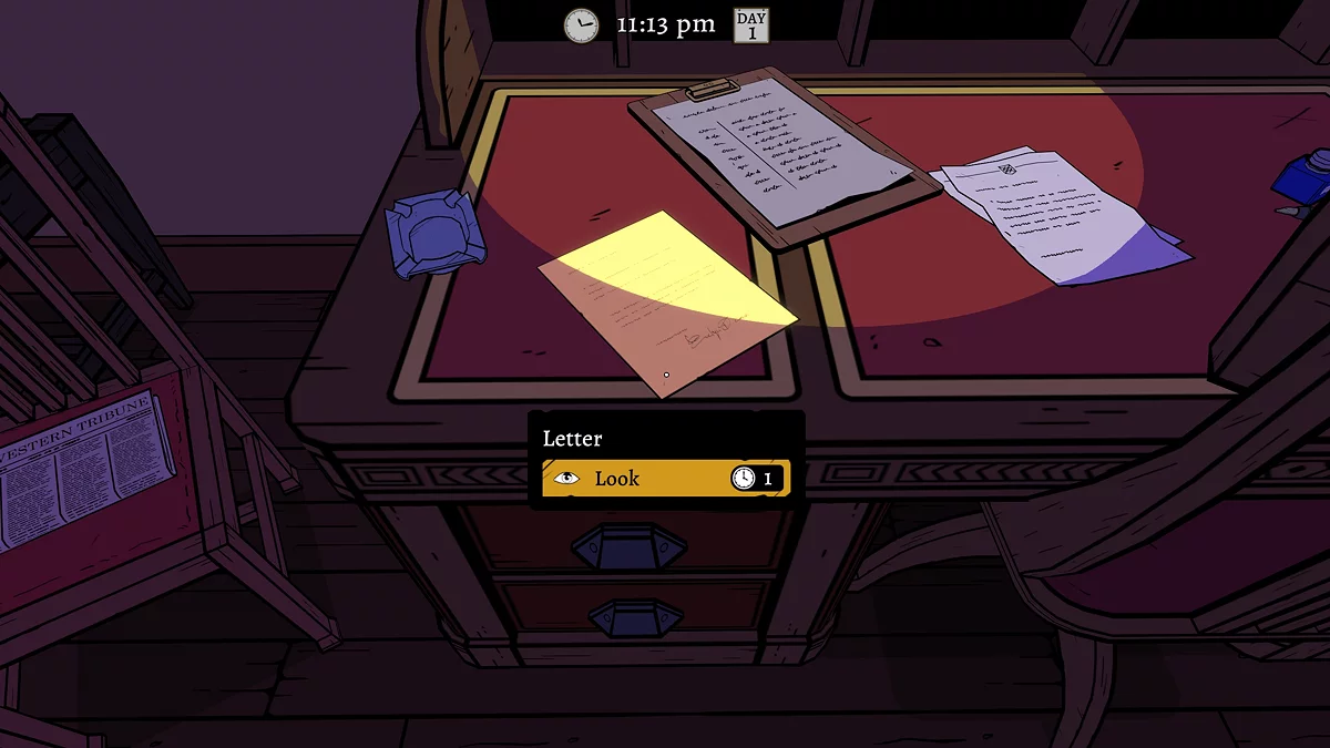 Интерьер кабинета менеджера с важными уликами