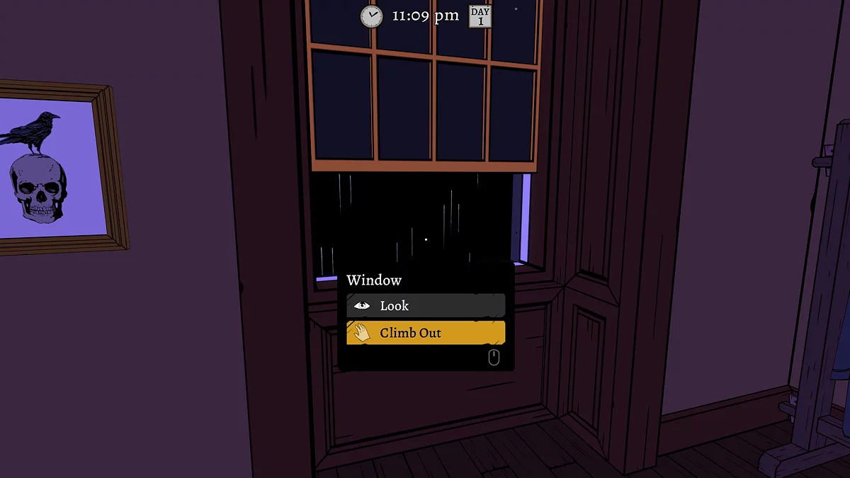 Побег из кабинета через окно, чтобы избежать поимки