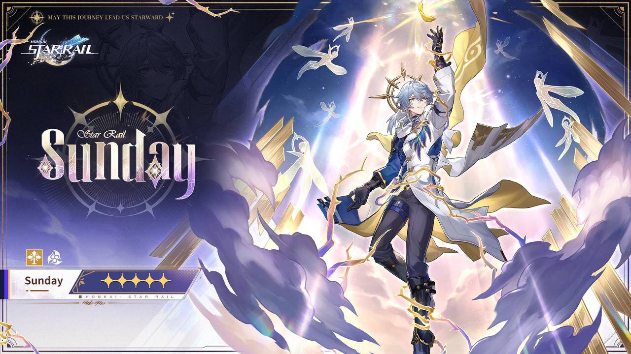 Персонаж Воскресенье в Honkai Star Rail на фоне Пенаконии