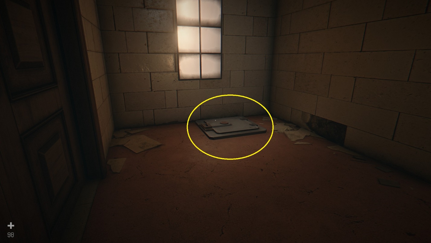 Люк в полу ведущий в вентиляцию РАН