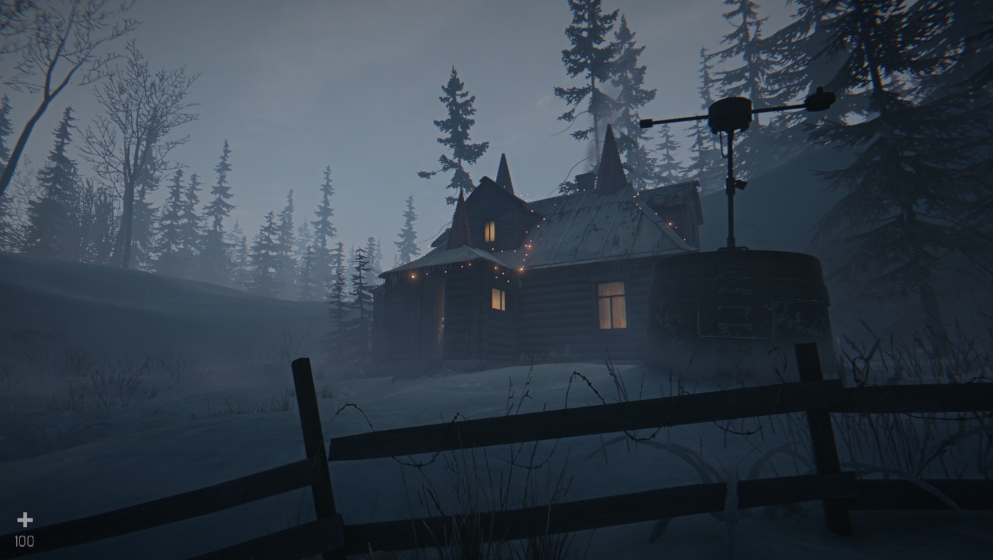 Секретная хижина в лесу с роботом-барменом