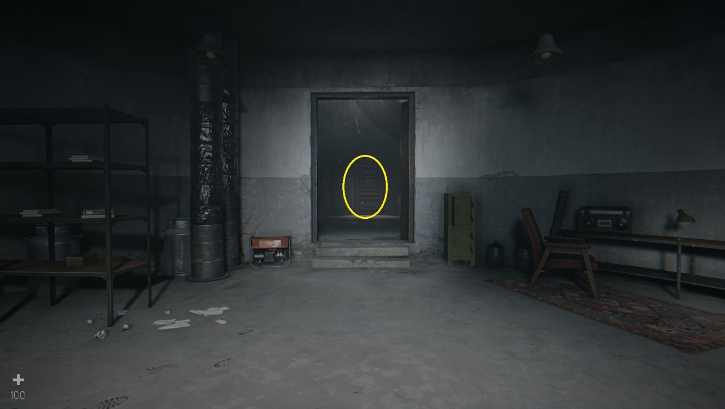 Красная дверь напротив убежища Николы