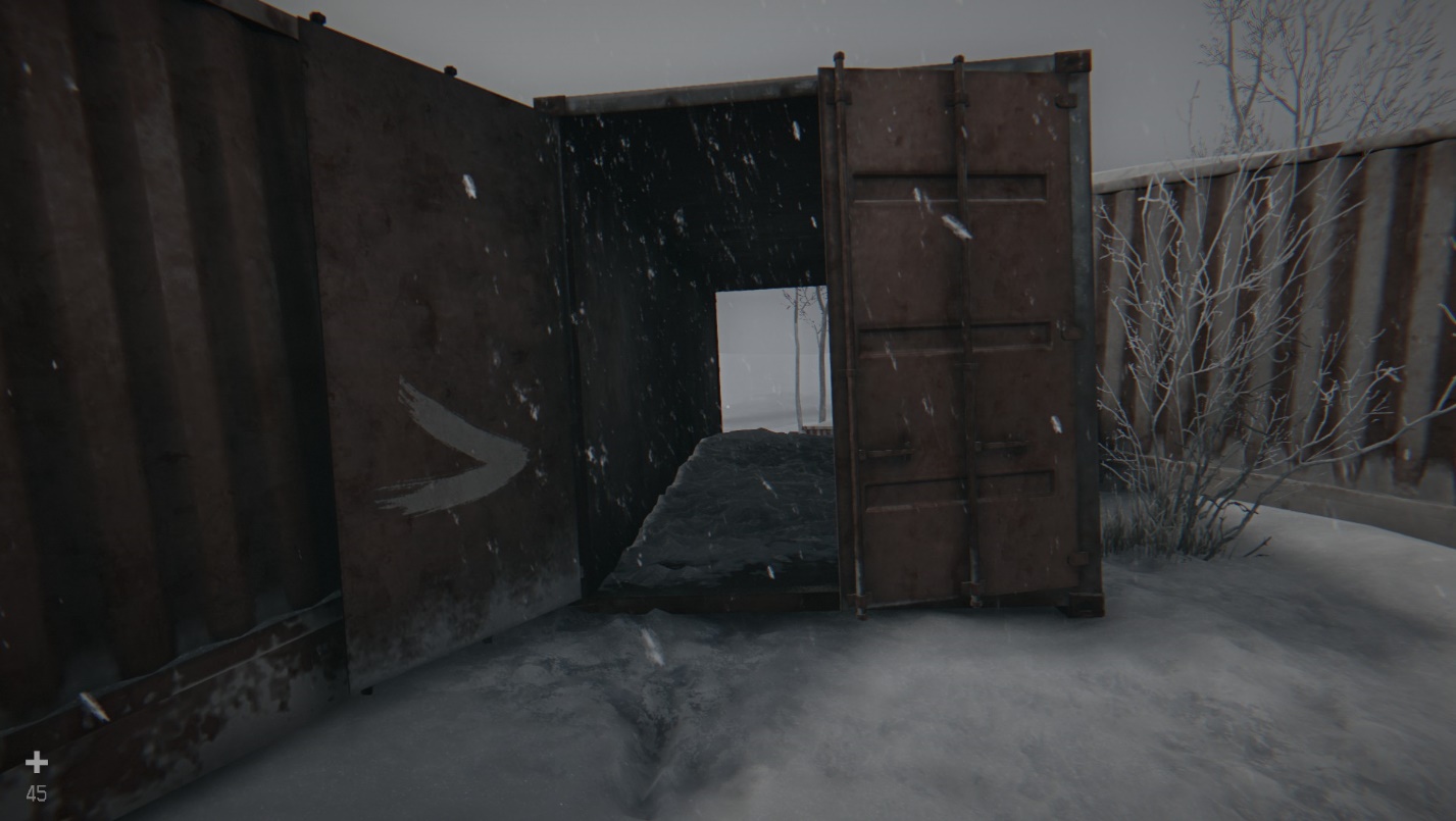 Скрытая зона с бетонным колодцем у железнодорожной станции