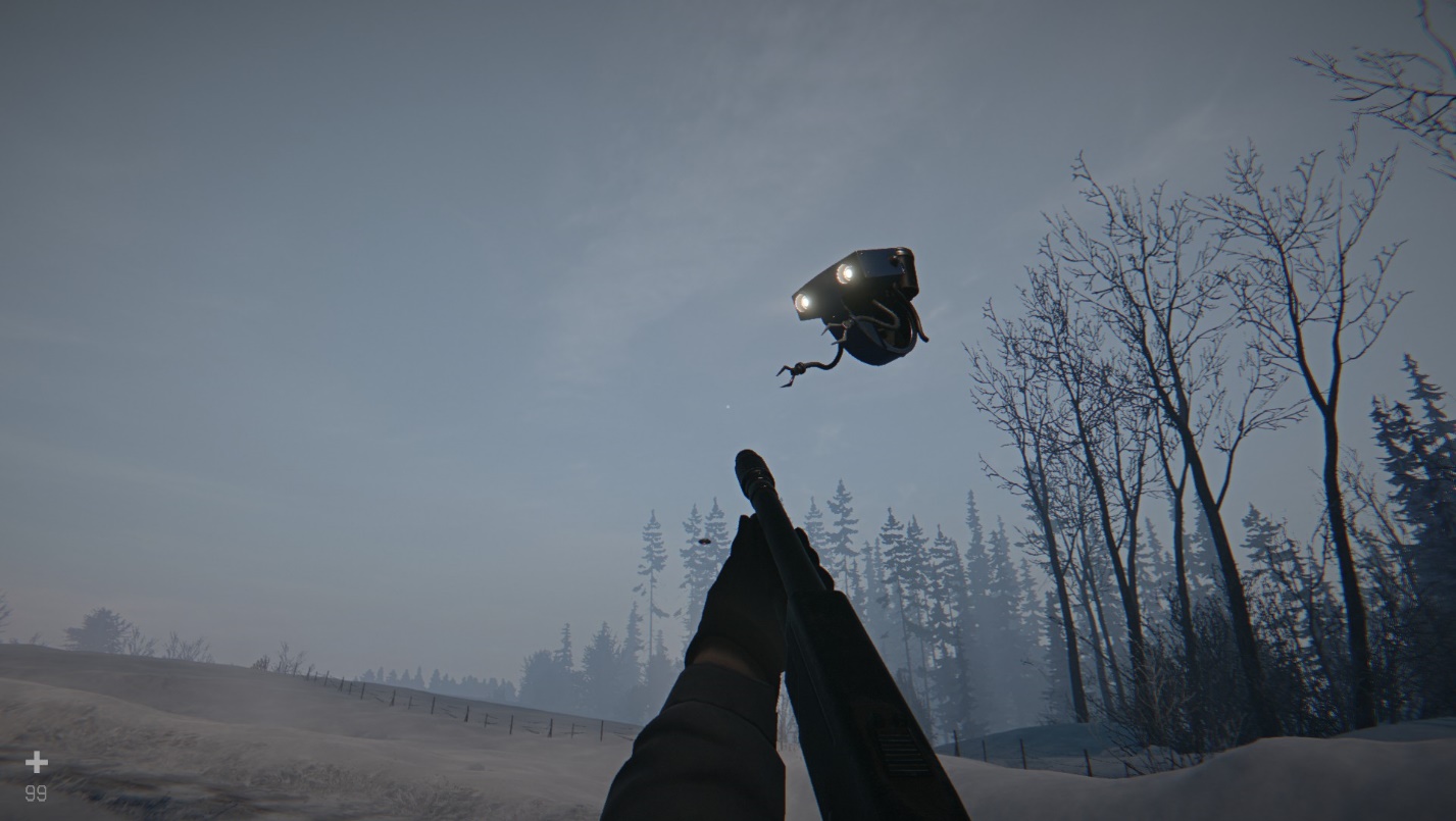 Сборщик взламывает двери под атакой врагов