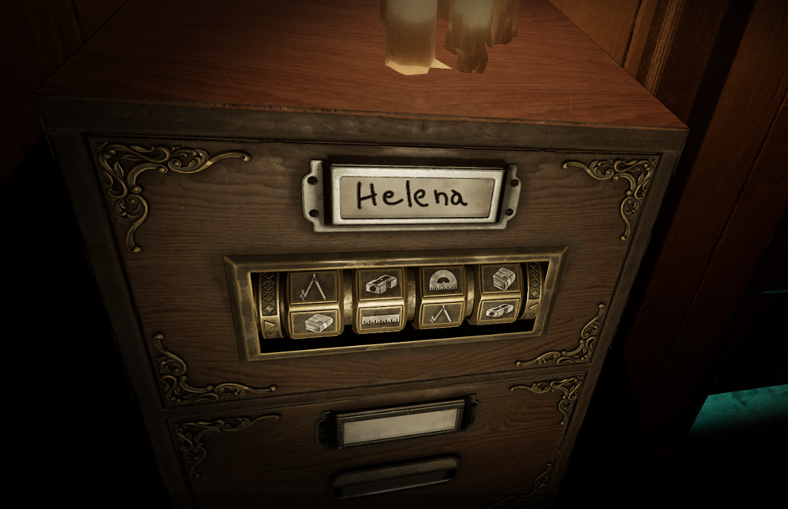 Записка Элены с подсказкой к коду шкафа в классе Tormented Souls 2