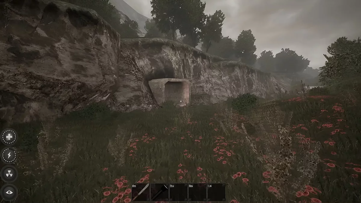 Локация подземного бункера с торговцами в игре Misery