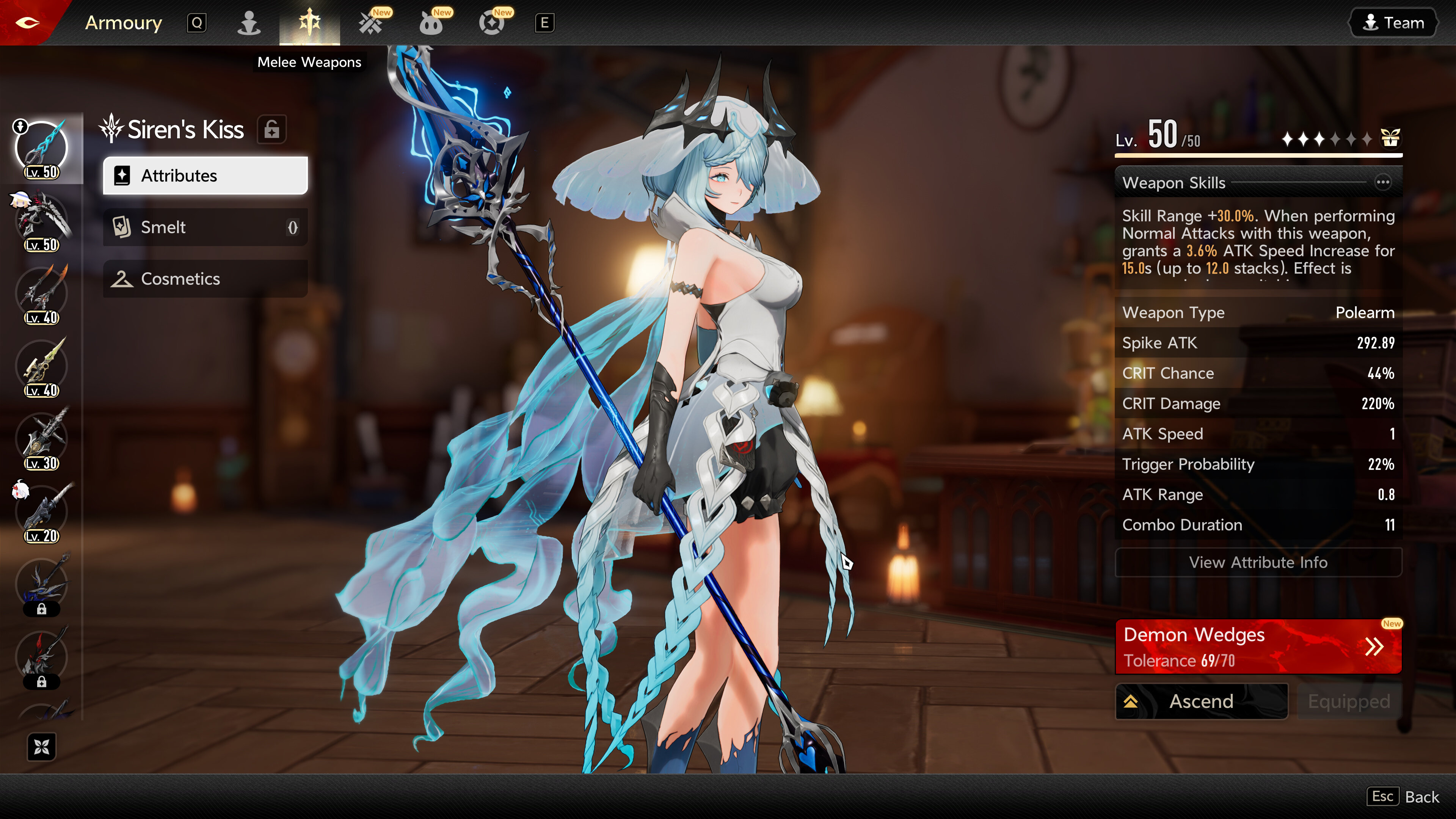 Ребекка в Duet Night Abyss - внешний вид персонажа и основные характеристики