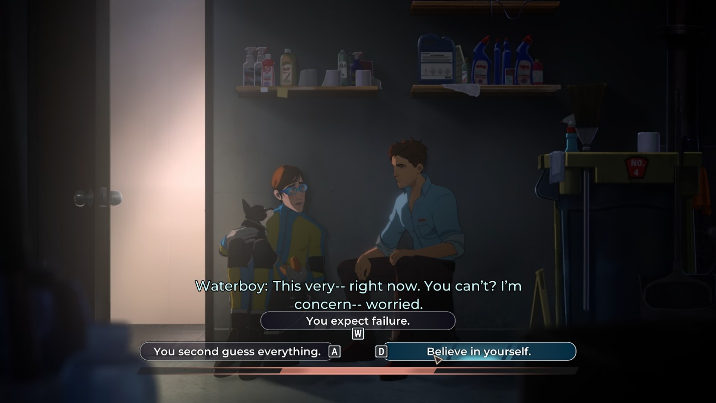 Выбор нового члена команды Водобоя в четвёртом эпизоде Dispatch