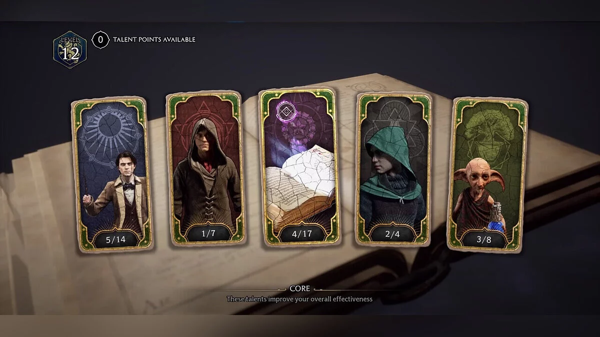 Система талантов в Hogwarts Legacy - пять веток развития