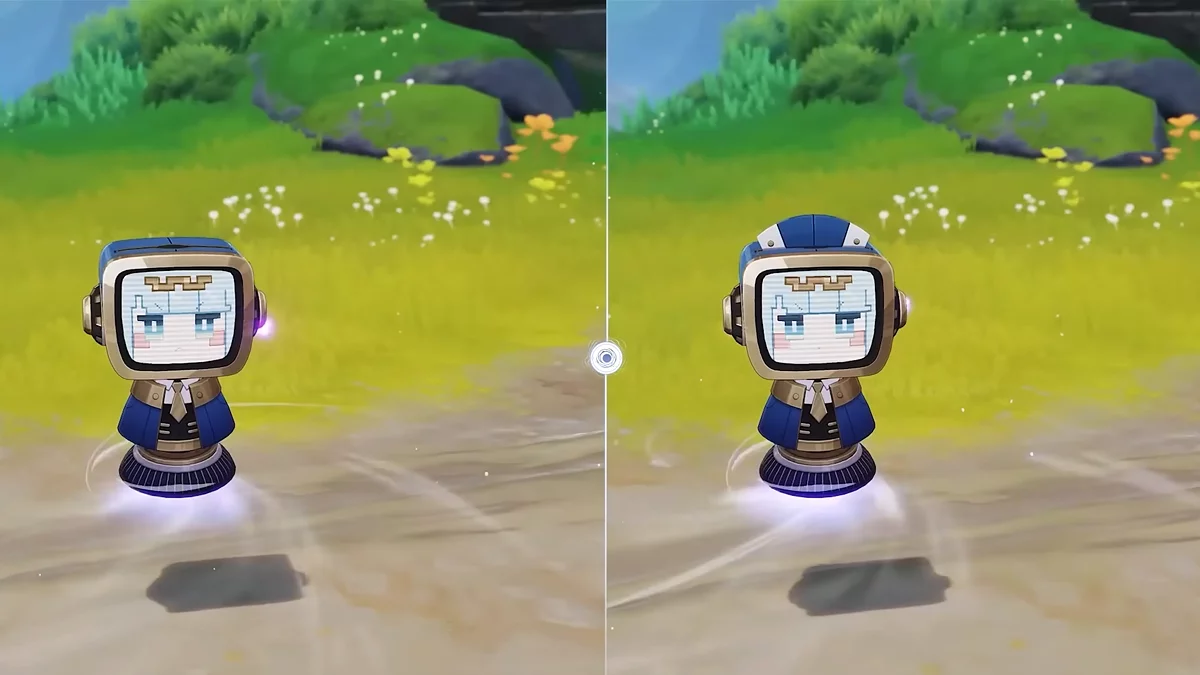 Мини-робот Инеффы с новой декоративной шапочкой