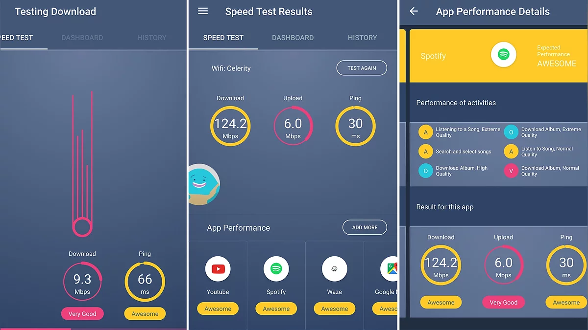 Интерфейс приложения Meteor с оценкой качества для конкретных приложений