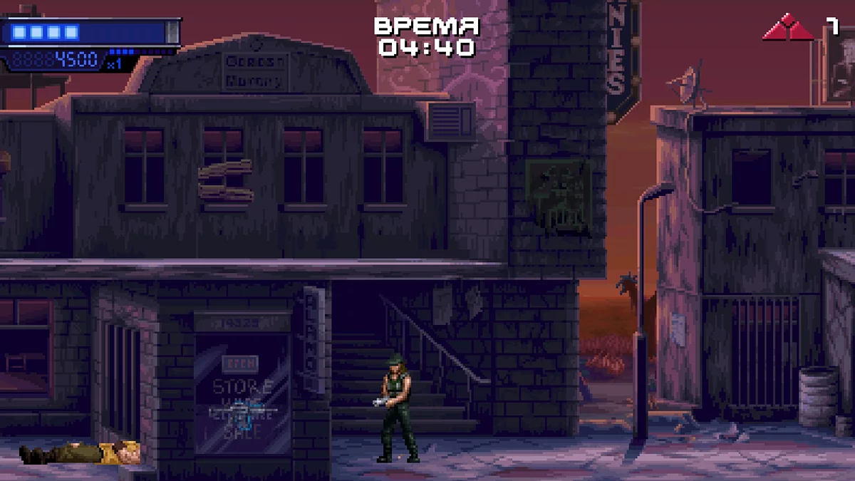 Первая секретная винтовка за витриной магазина в пустынном городе