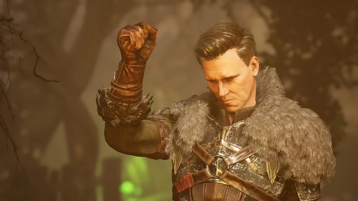 Персонаж собирает лут с врагов на стартовом этапе игры Of Ash and Steel