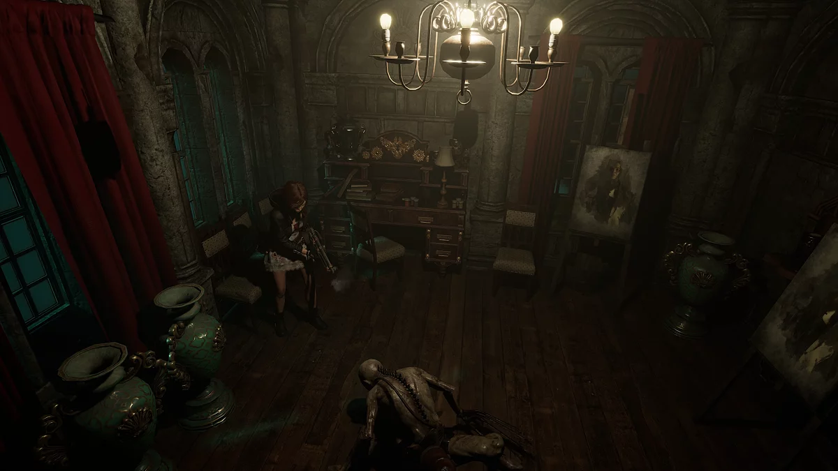 Нападение особого гуля-паука в коридоре