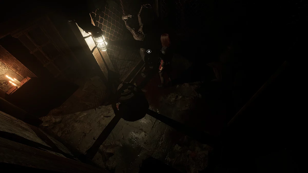 Спуск в часовню где находится зажигалка