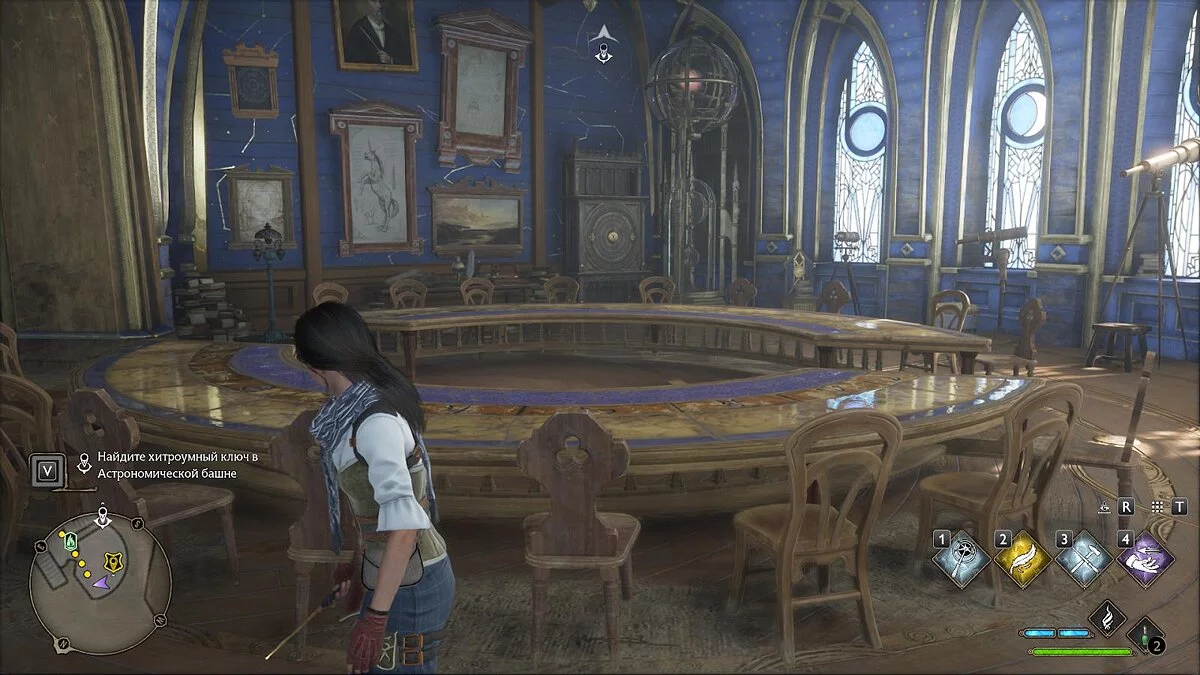 Расположение первого шкафа в Астрономической башне