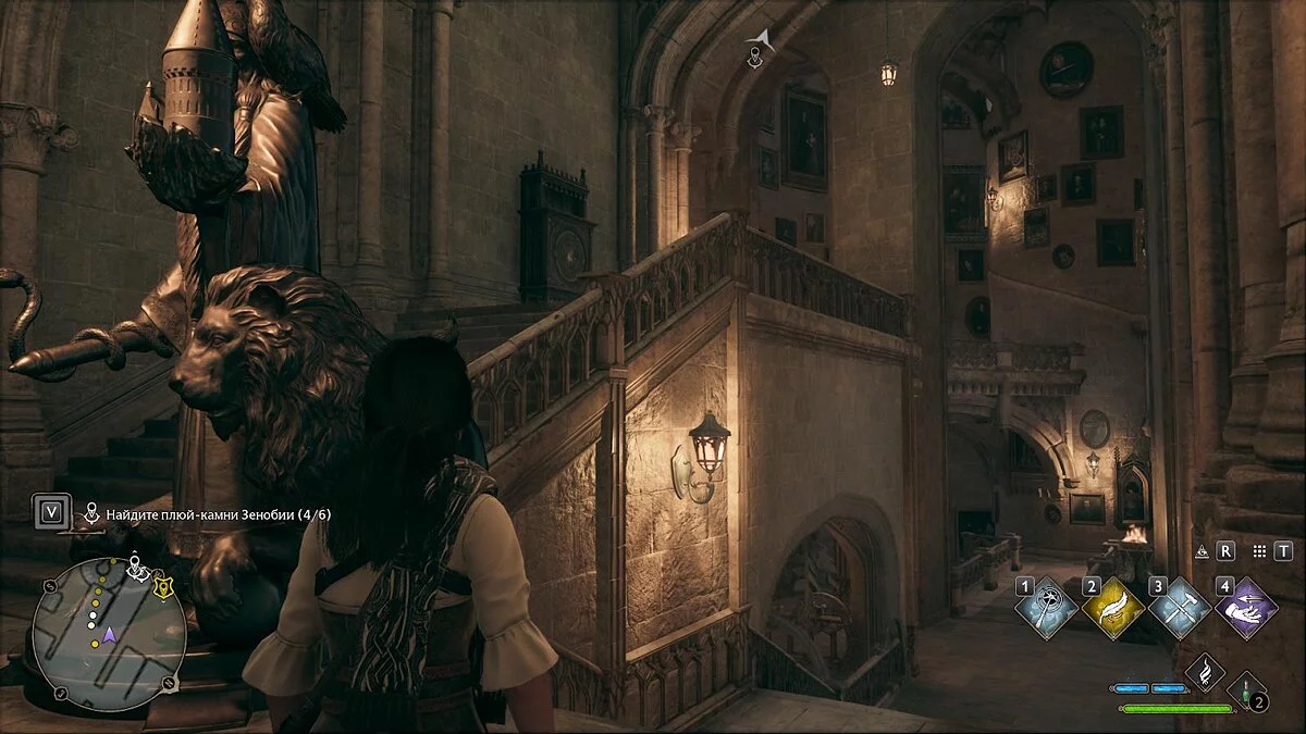 Расположение четвёртого шкафа на лестнице