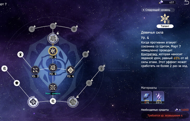 Талант Март 7 - механика контратаки Девичья сила