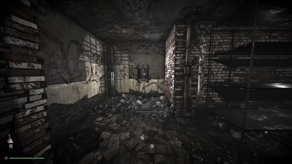 Второй рычаг в освещённой комнате