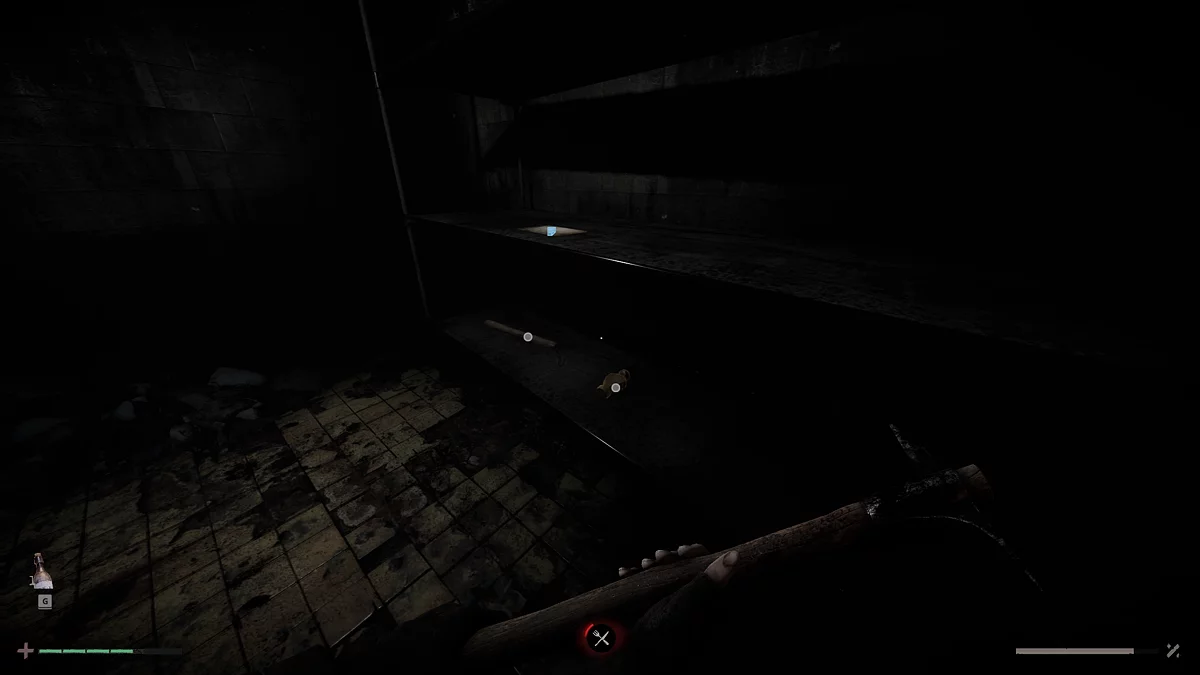 Комната с рецептом молотка и материалами