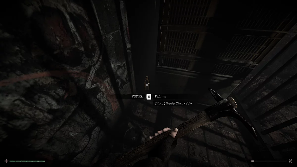 Бутылка водки на нижней полке шкафа