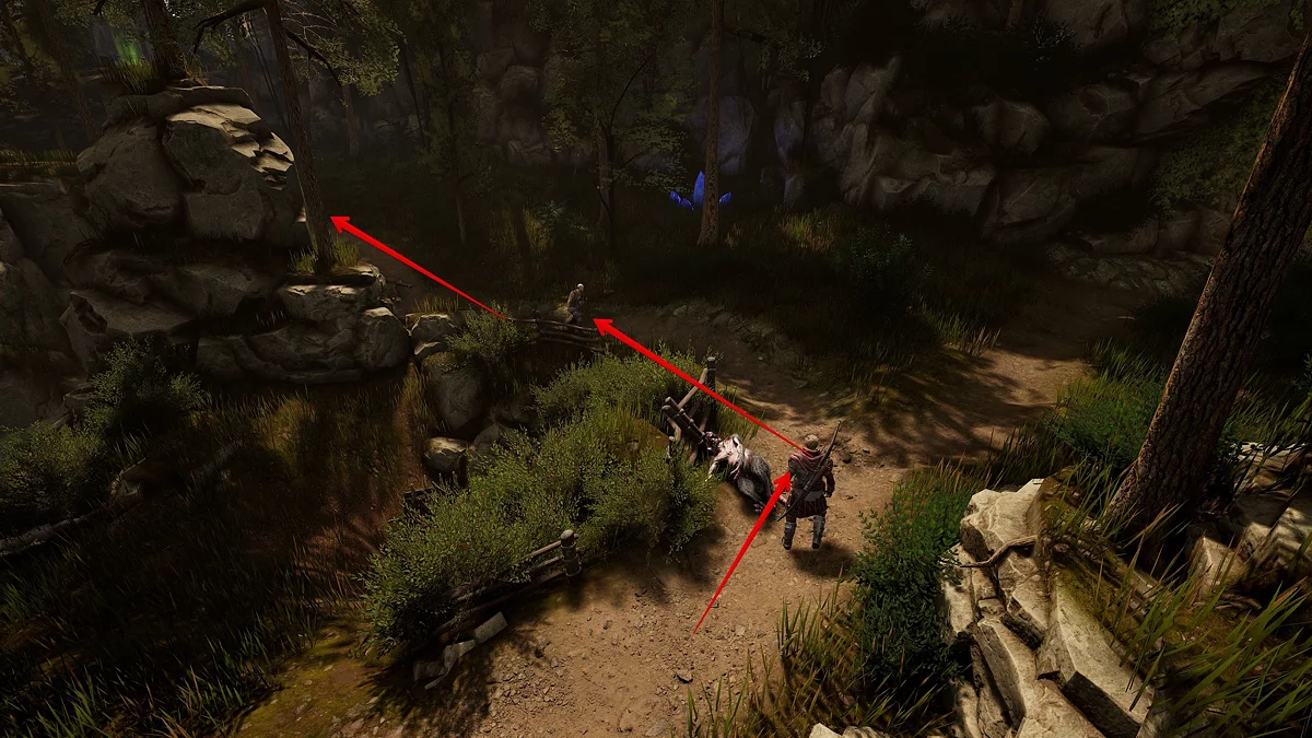 Развилка с хобстерами, клыкарями и скитальцами на пути