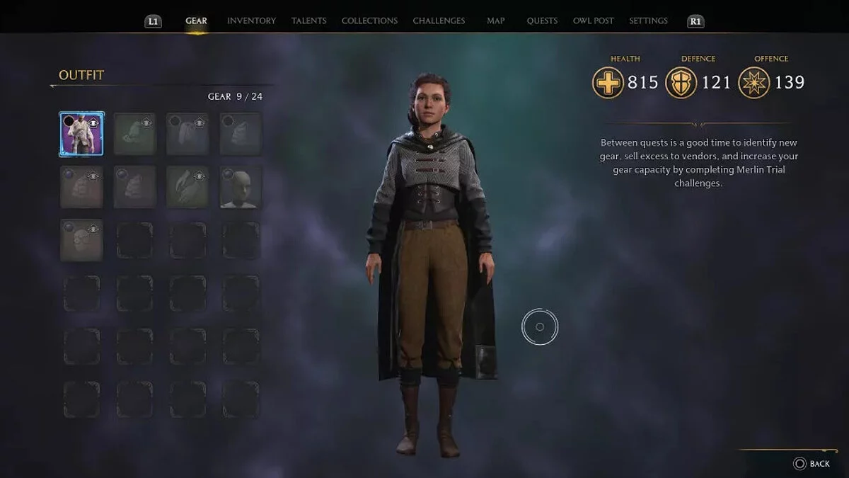 Меню исследований с прогрессом испытаний Мерлина