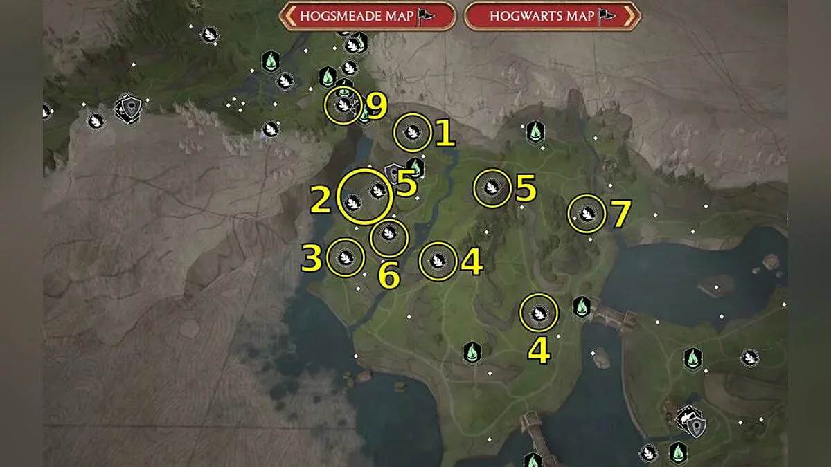 Карта испытаний Мерлина на побережье Пойдсира