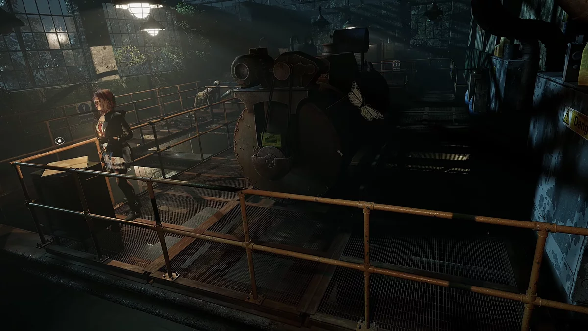 Пятая запись Хуана за контейнером на втором этаже утилизаторной