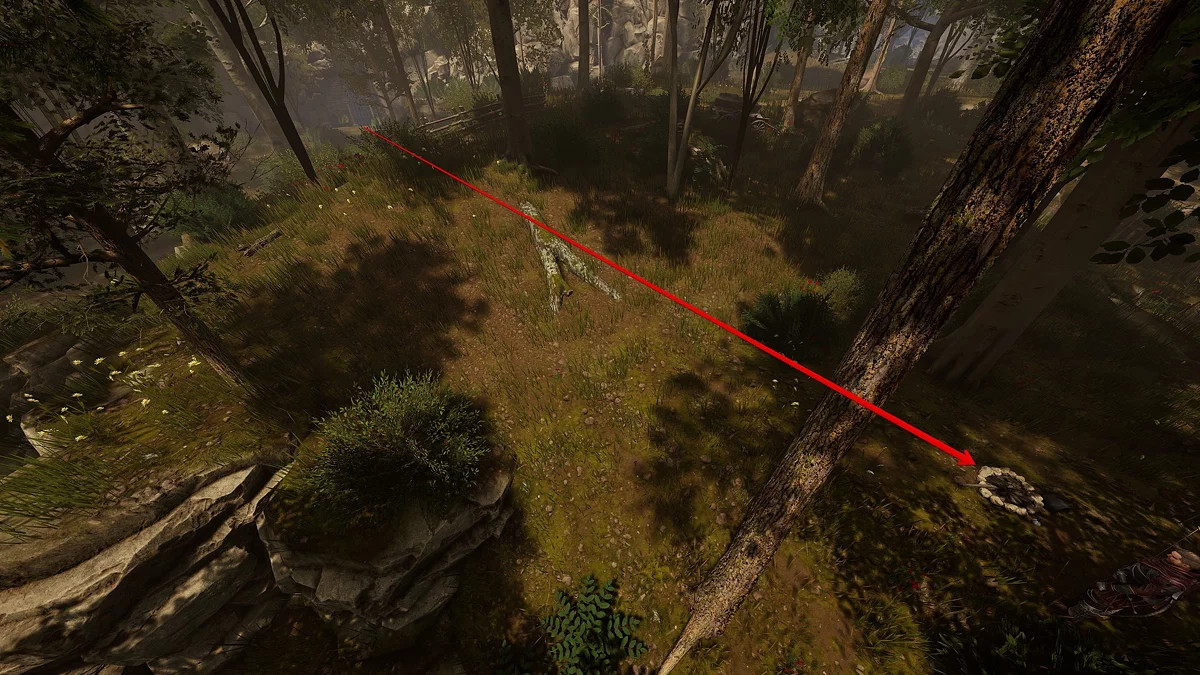 Костёр для снятия эффекта опьянения рядом с решёткой